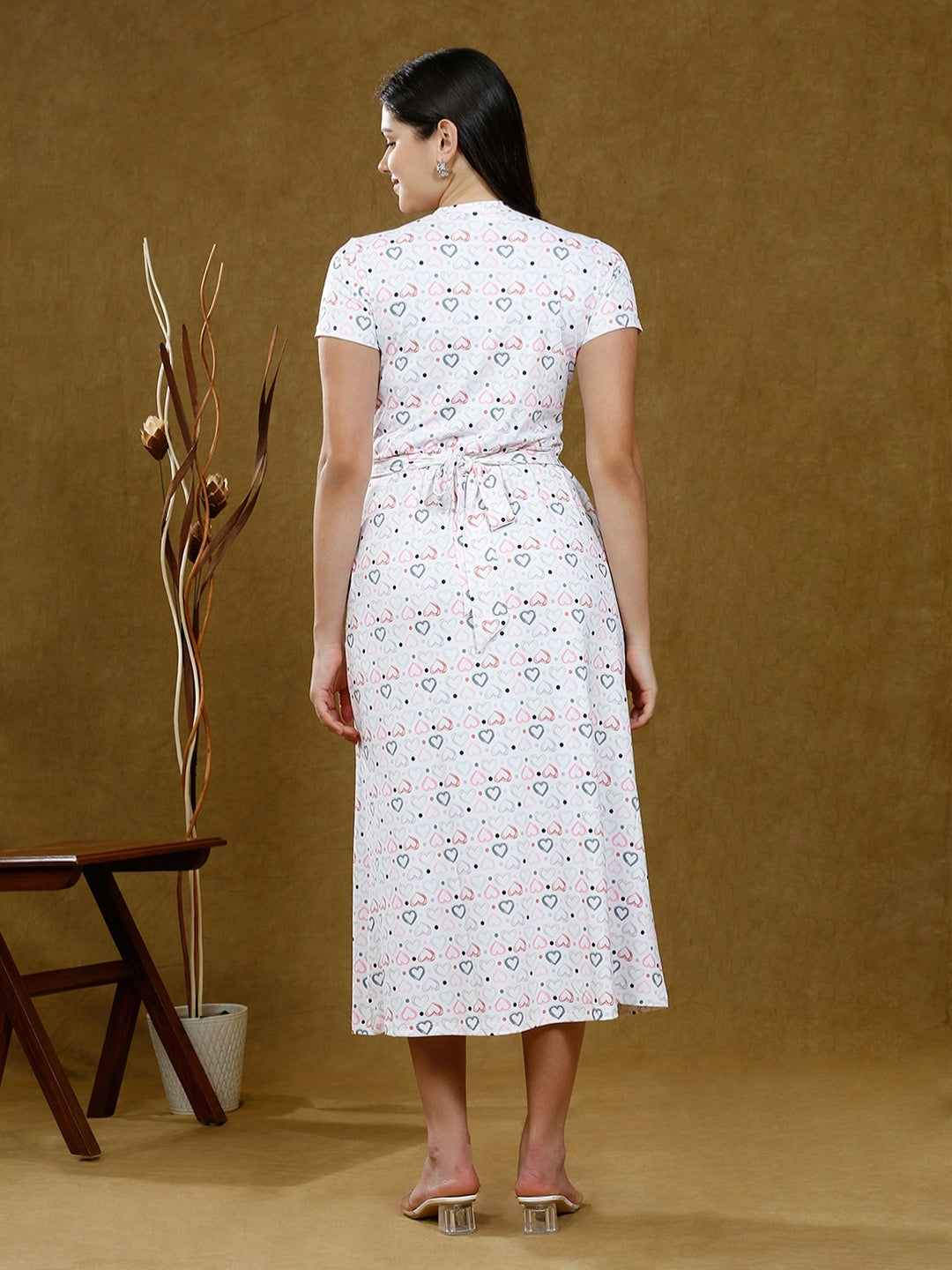 ENHANCE IN ZIPLESS FEEDING DRESS WITH POCKETS