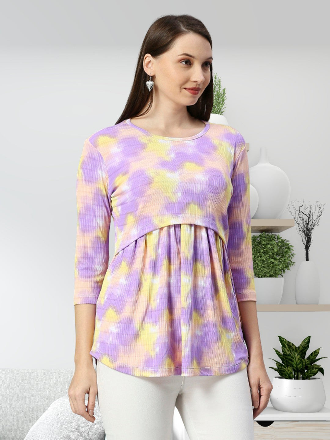 VERSATILE ZIPLESS FEEDING TOP FOR MOTHER