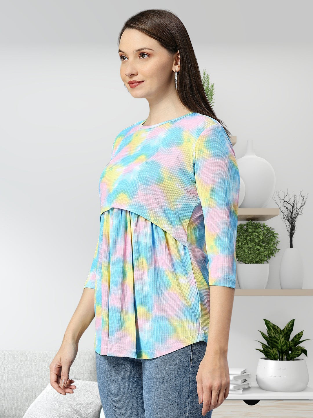 STYLISH ZIPLESS MATERNITY TOP FOR MOTHER