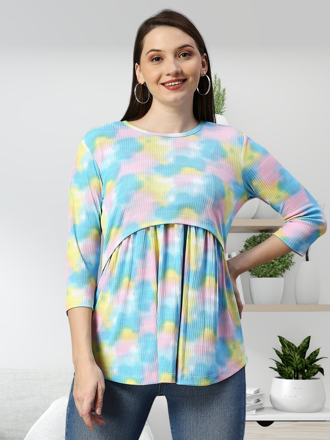 STYLISH ZIPLESS MATERNITY TOP FOR MOTHER