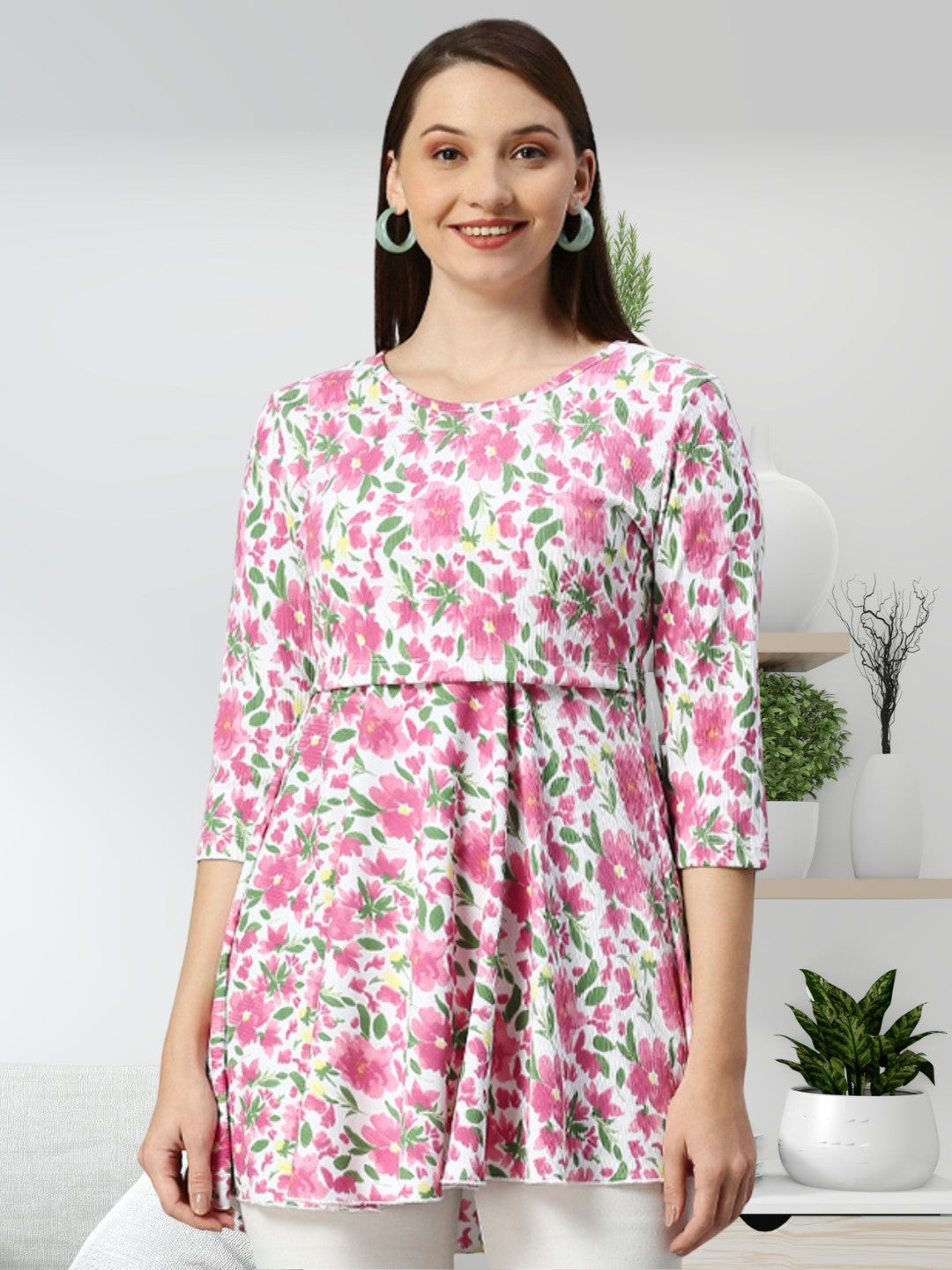 STYLISH ZIPLESS MATERNITY TOP FOR WOMEN