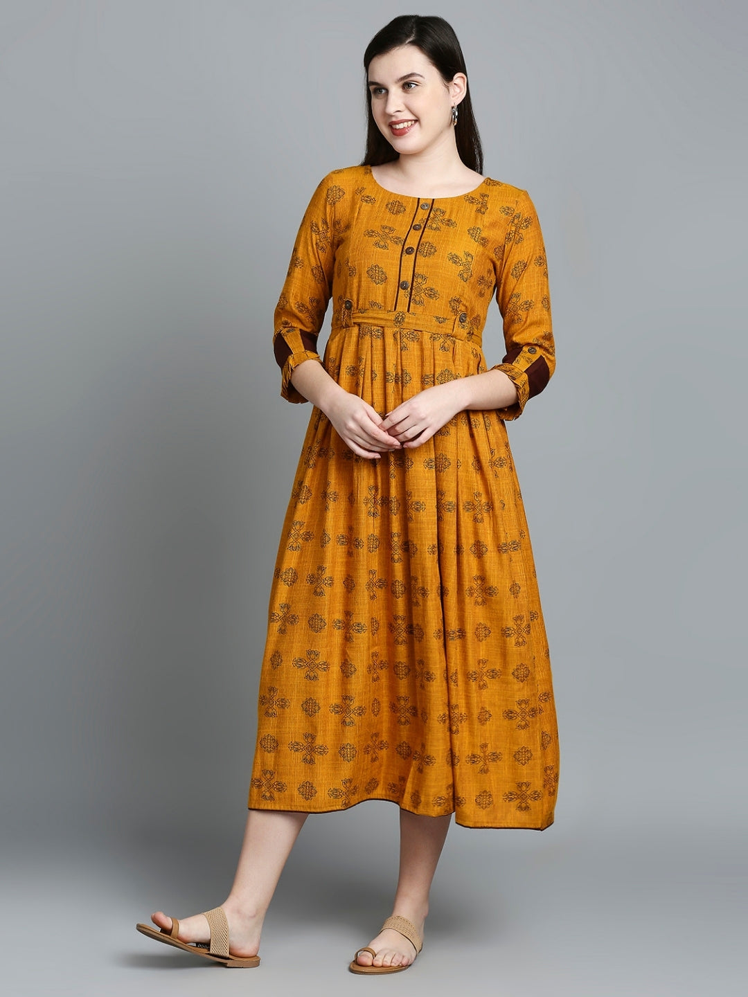 ELEGANT NURSING FLARED KURTA FOR PREGNANCY