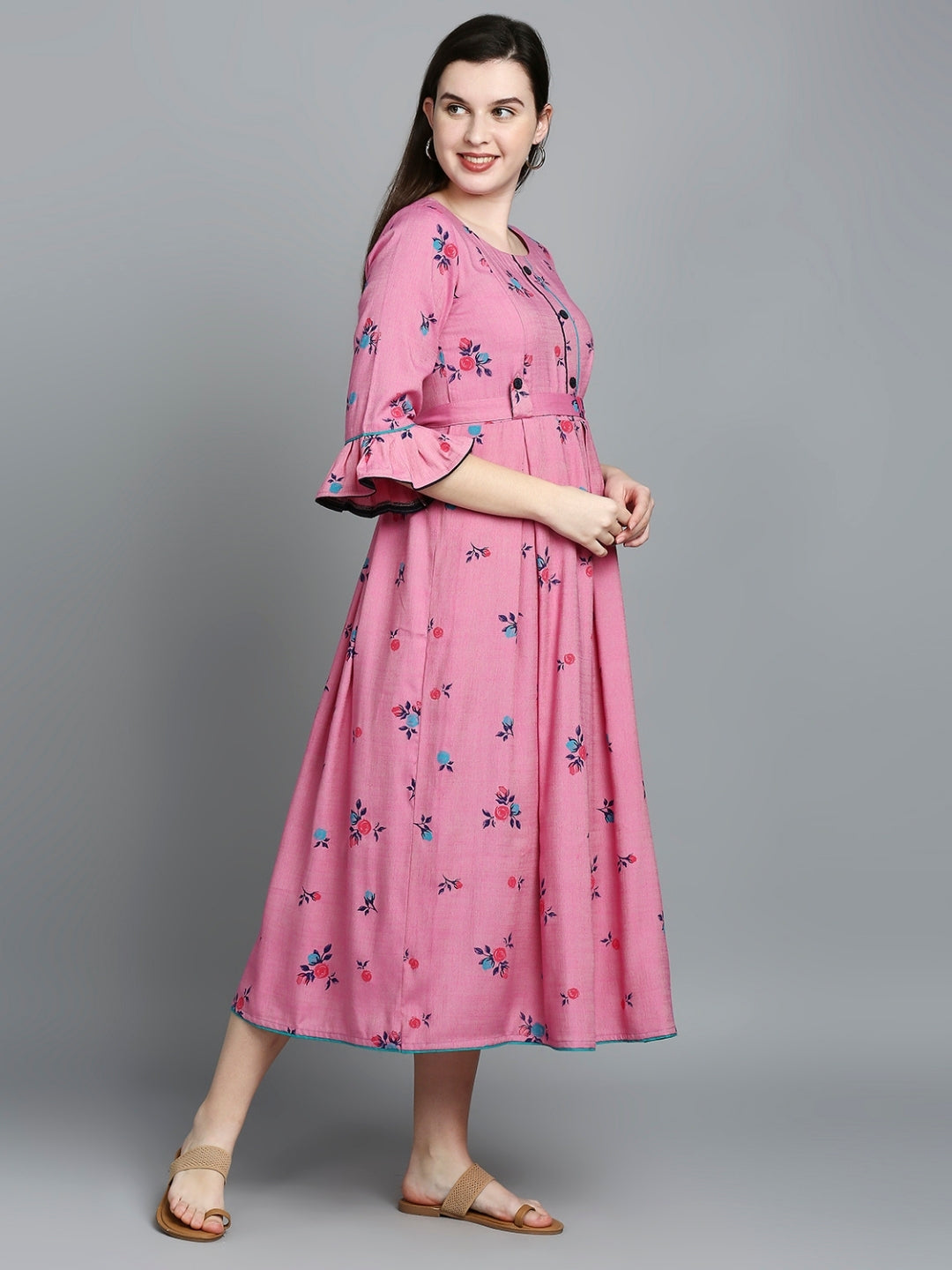 ELEGANT FEEDING FLARED KURTA FOR NURSING