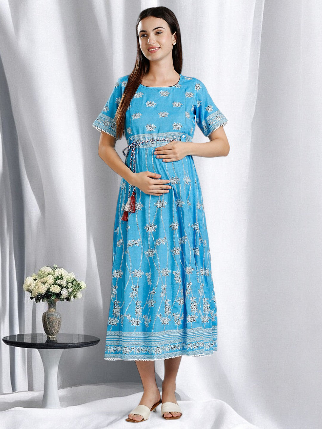 ELEGANT ETHNIC ANARAKALI FOR NURSING WOMEN