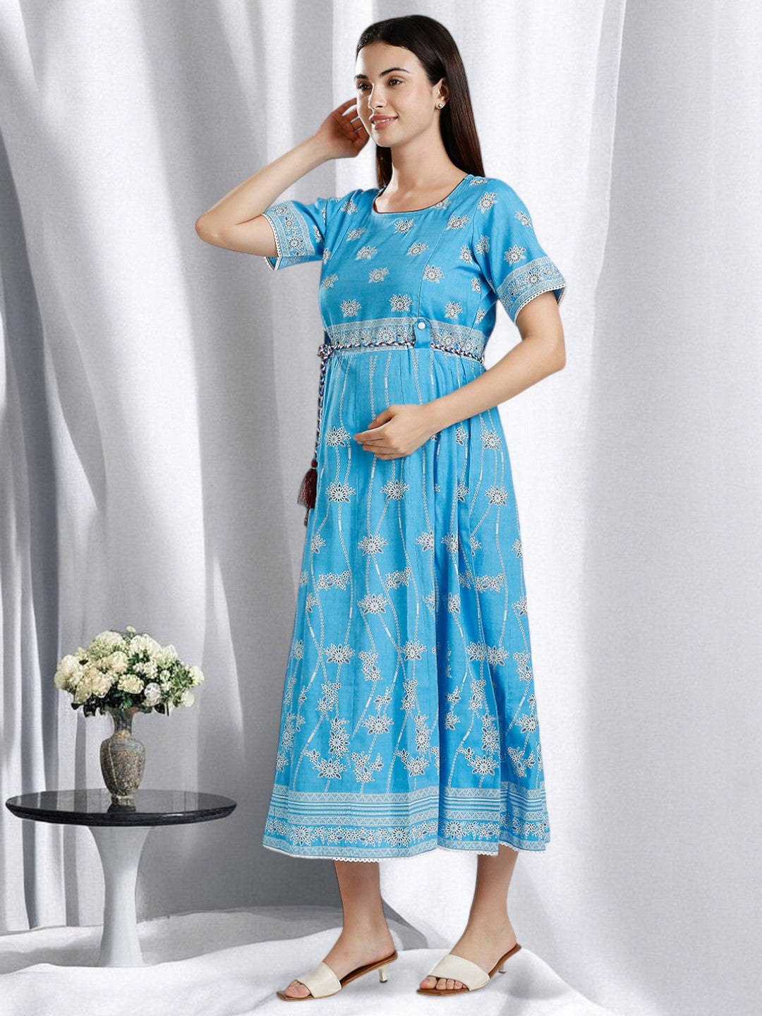 ELEGANT ETHNIC ANARAKALI FOR NURSING WOMEN