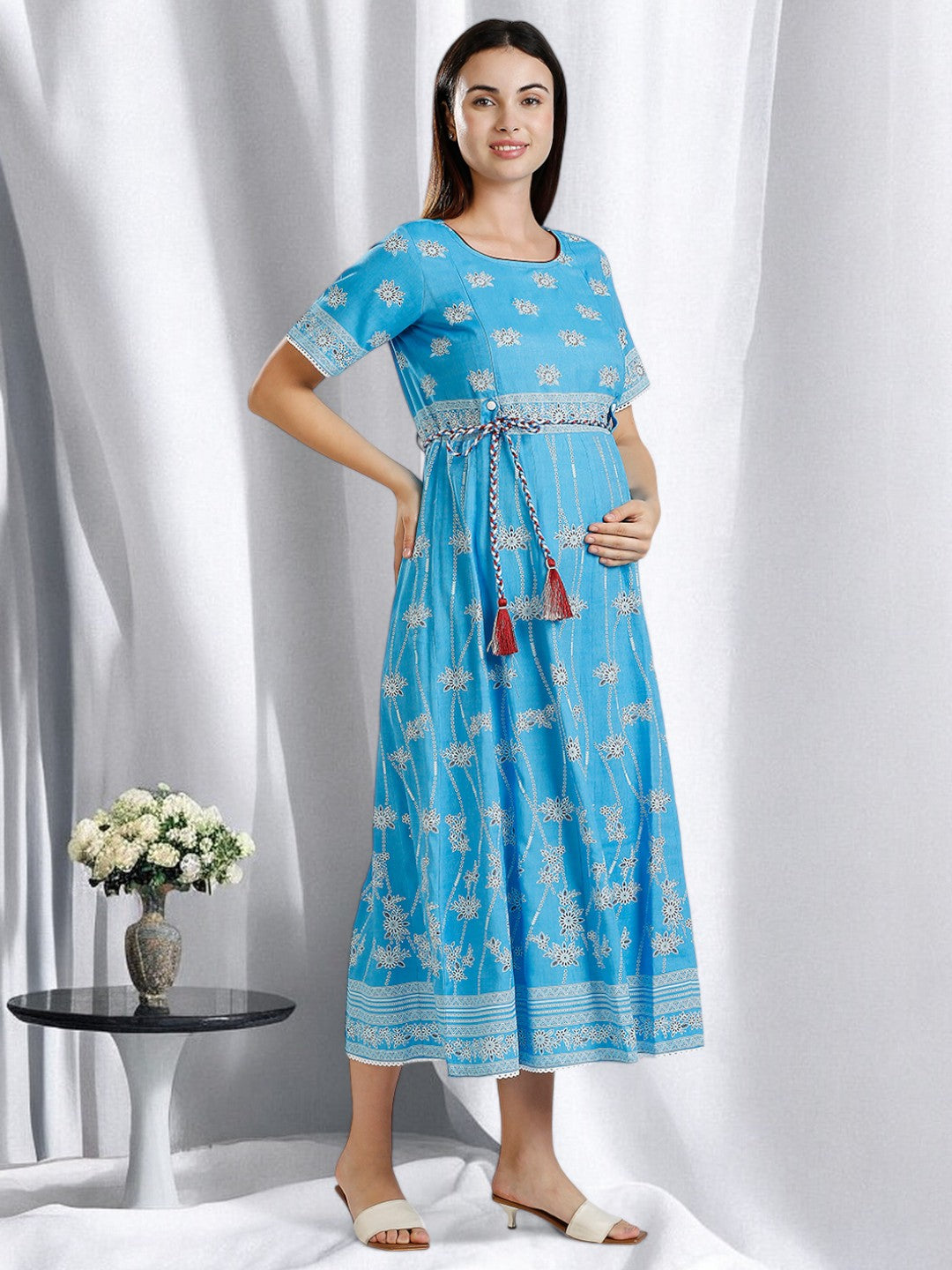 ELEGANT ETHNIC ANARAKALI FOR NURSING WOMEN