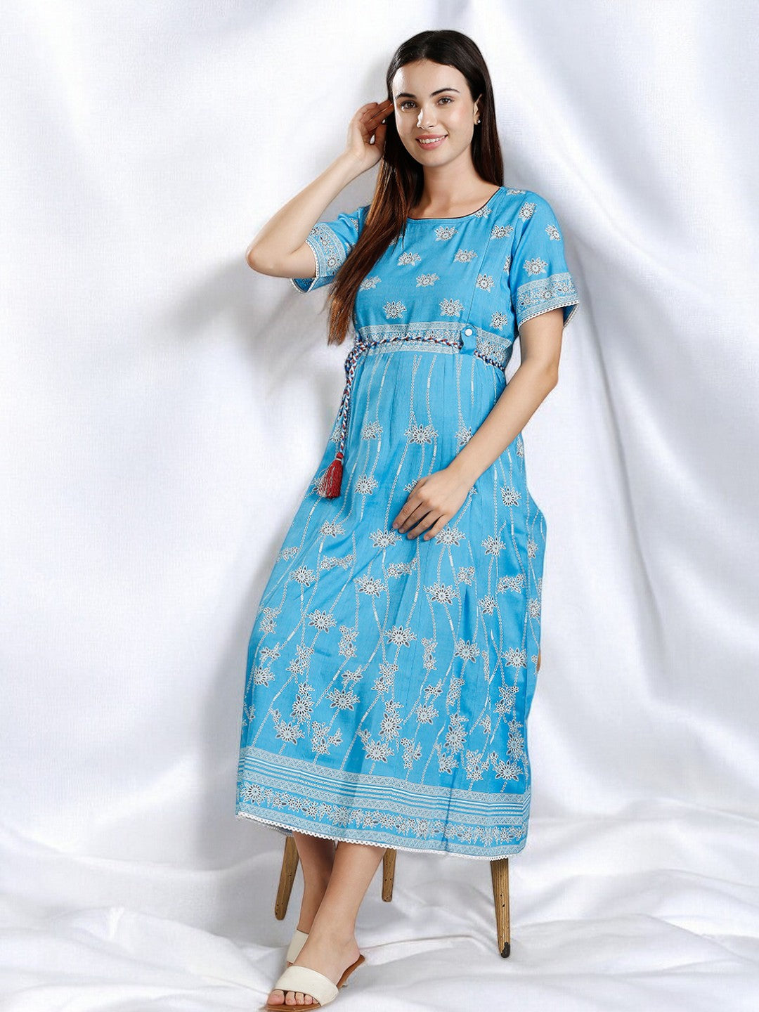 ELEGANT ETHNIC ANARAKALI FOR NURSING WOMEN