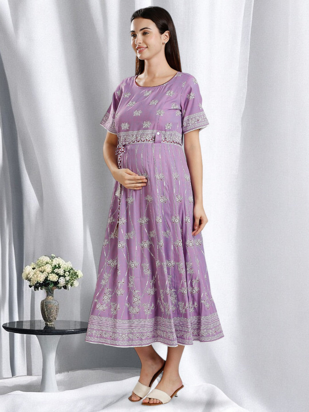 ELEGANT ETHNIC MATERNITY ANARAKALI FOR WOMEN