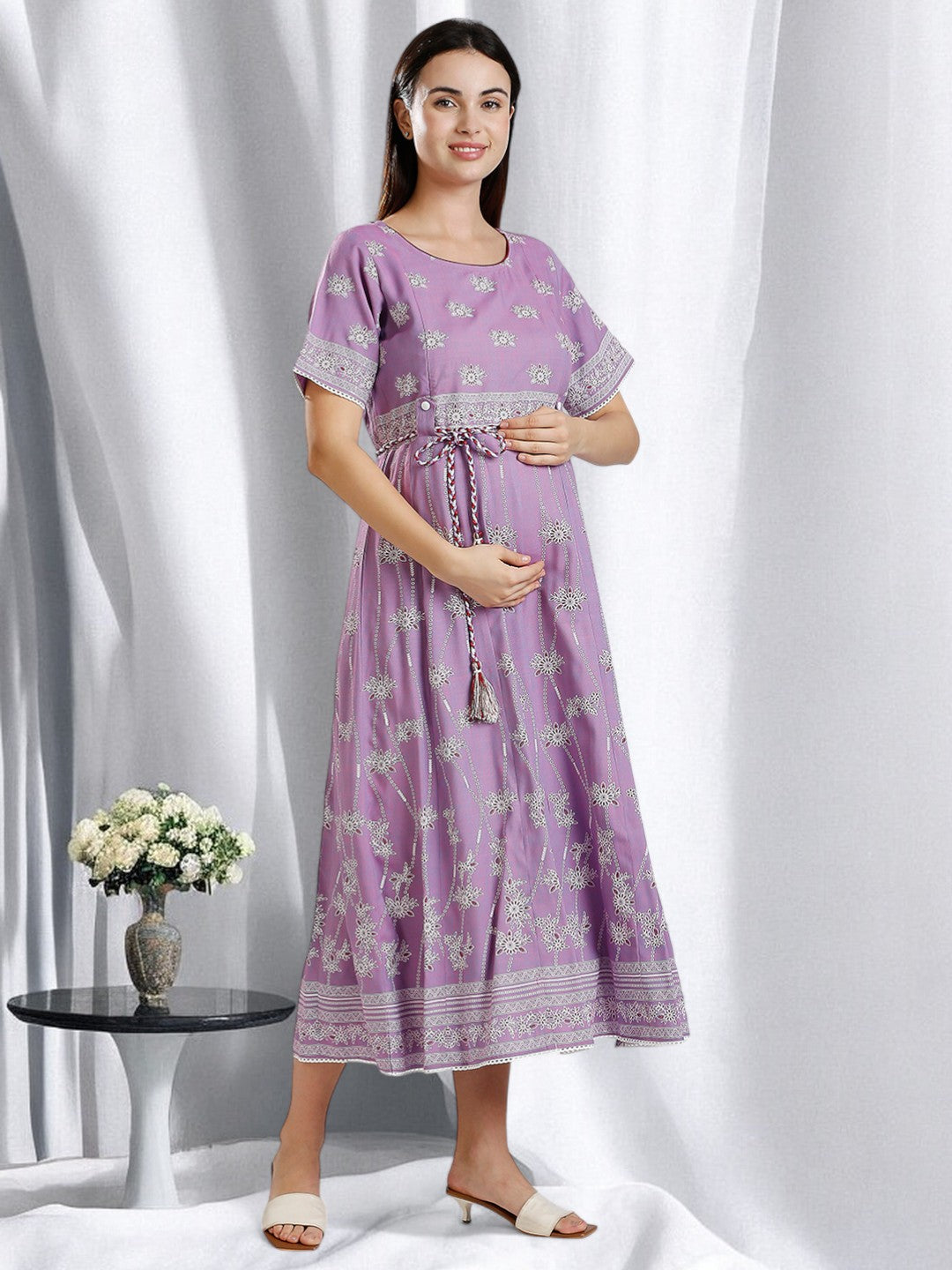 ELEGANT ETHNIC MATERNITY ANARAKALI FOR WOMEN