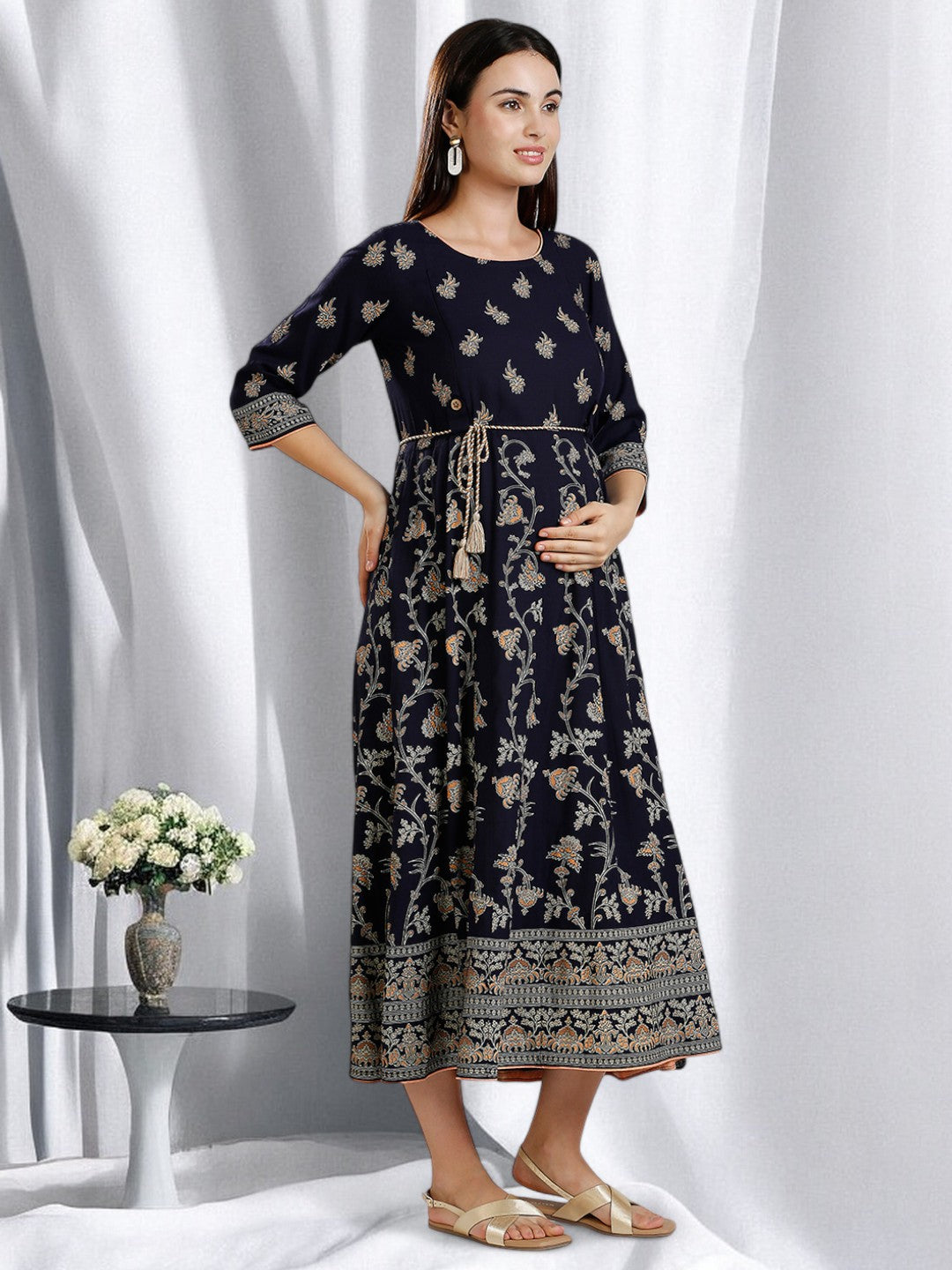 ELEGANT ETHNIC PREGNANCY ANARAKALI FOR WOMEN