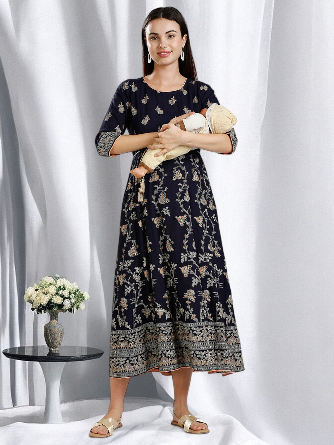 ELEGANT ETHNIC PREGNANCY ANARAKALI FOR WOMEN