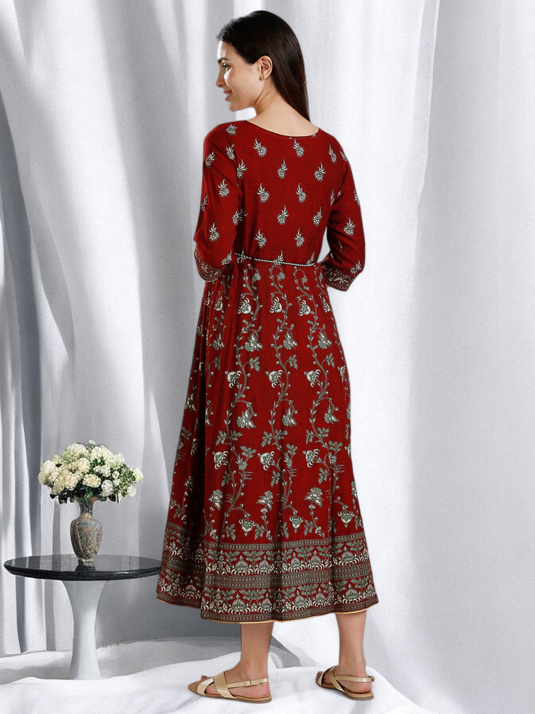 CLASSIC ETHNIC MATERNITY ANARAKALI FOR WOMEN