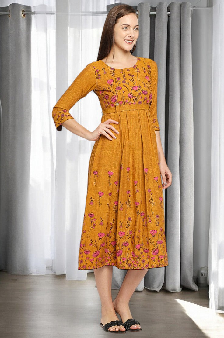 RADIANT FEEDING FLARED KURTA FOR WOMEN