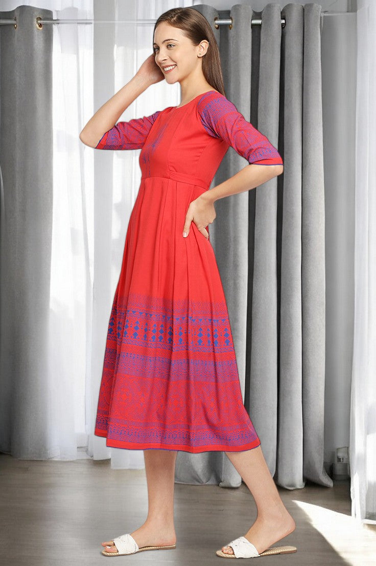 RADIANT MATERNITY FLARED KURTA FOR MOTHER