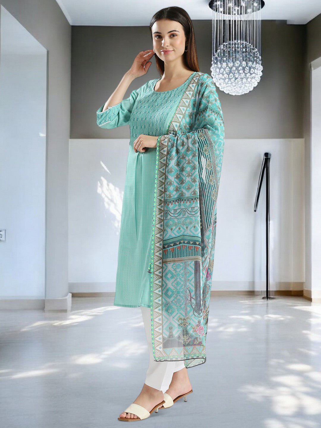 GRACEFUL ETHNIC MATERNITY KURTA SET FOR WOMEN