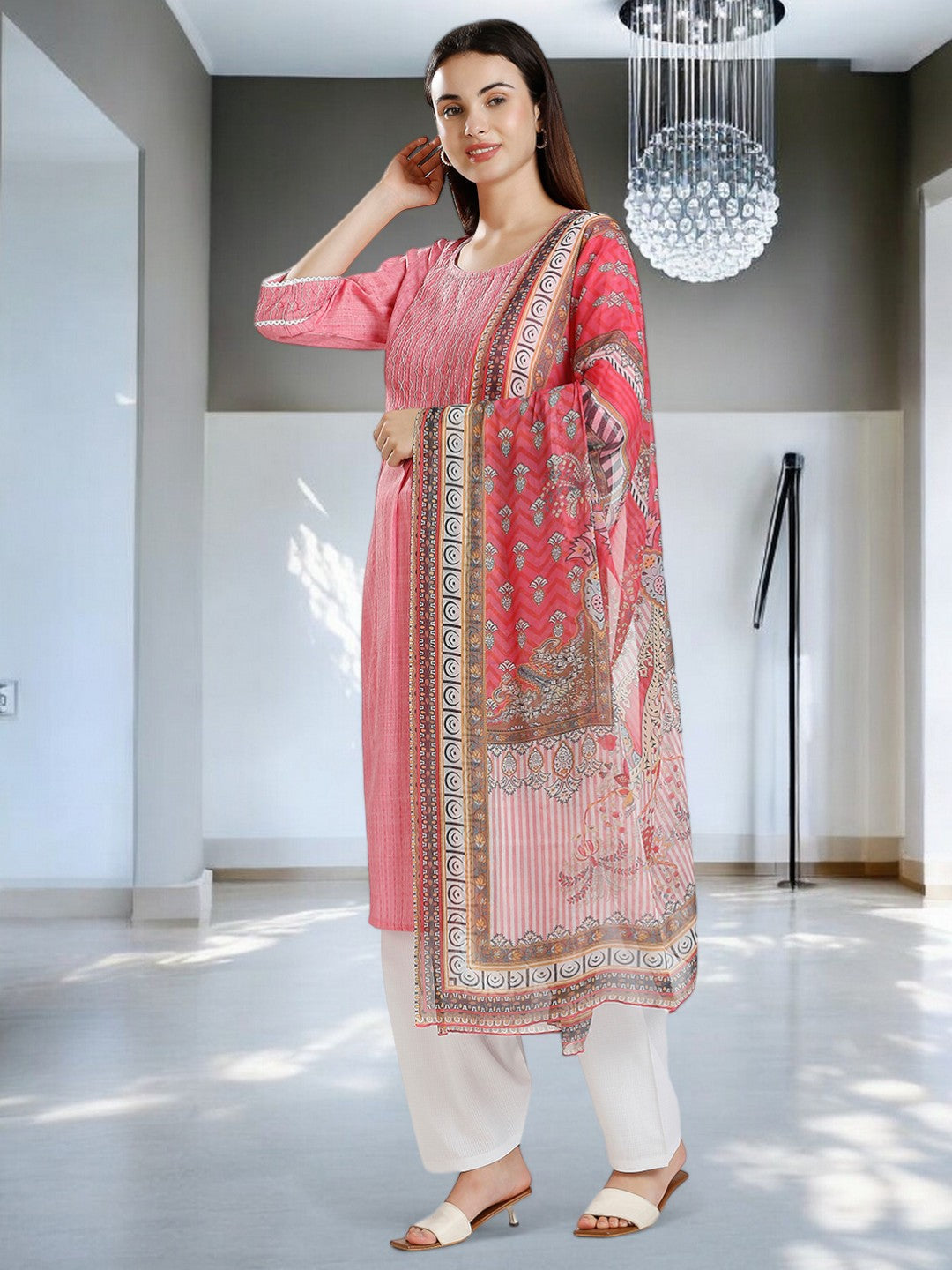 GRACEFUL ETHNIC FEEDING KURTA SET FOR WOMEN