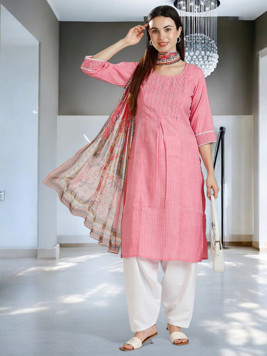 GRACEFUL ETHNIC FEEDING KURTA SET FOR WOMEN