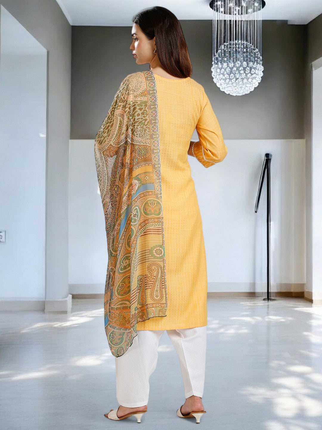 GRACEFUL ETHNIC PREGNANCY KURTA SET FOR WOMEN