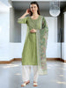 ETHNIC MATERNITY KURTA PANT WITH DUPATTA