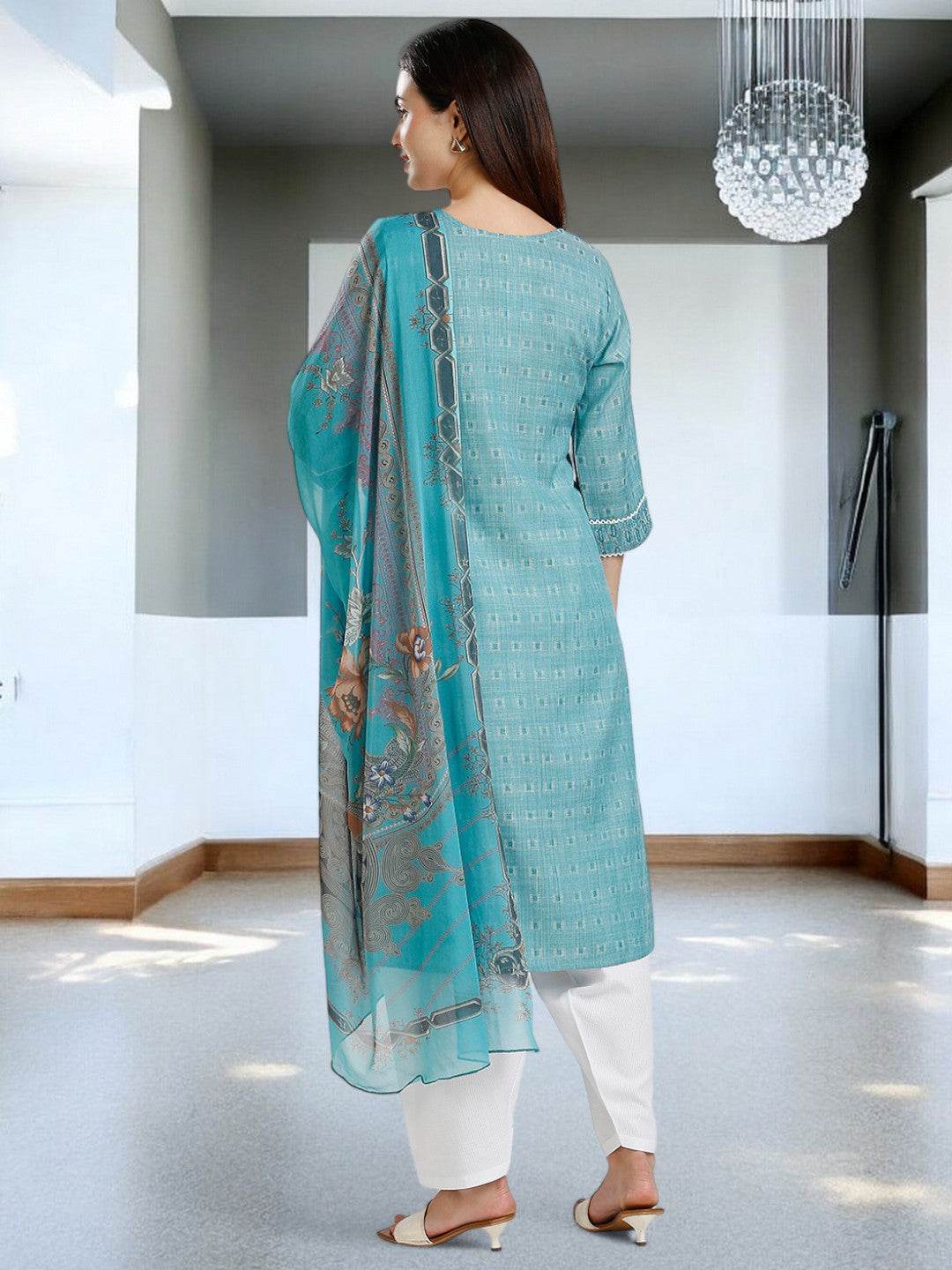 ETHNIC NURSING KURTA PANT WITH DUPATTA