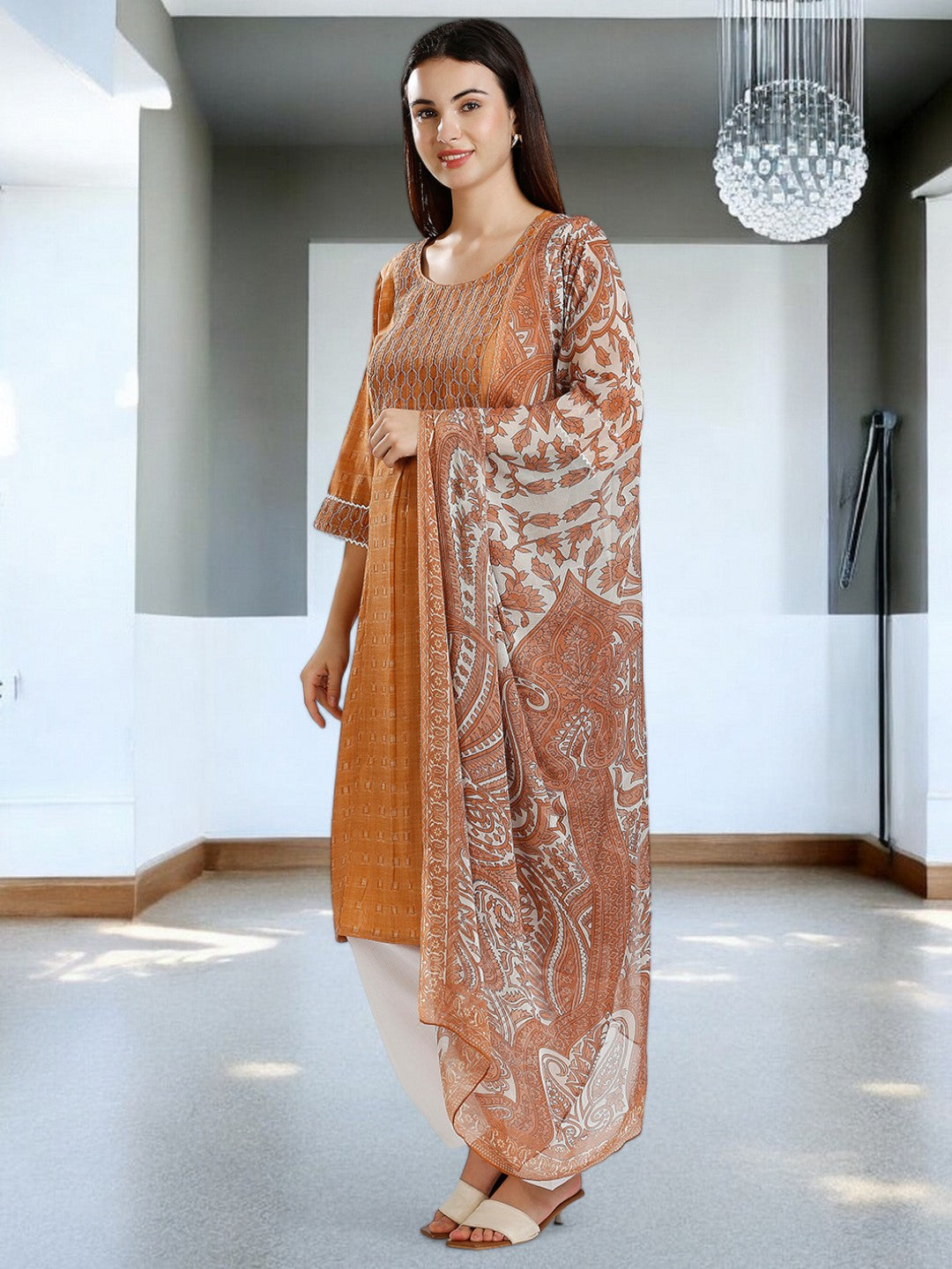 ETHNIC PREGNANCY KURTA PANT WITH DUPATTA