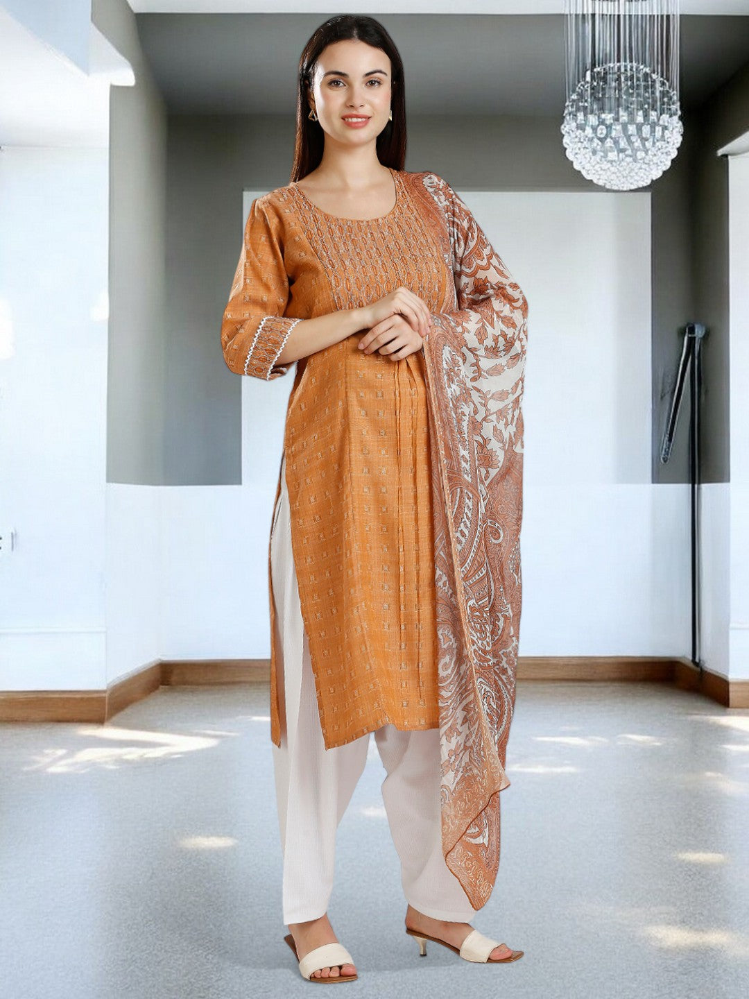 ETHNIC PREGNANCY KURTA PANT WITH DUPATTA