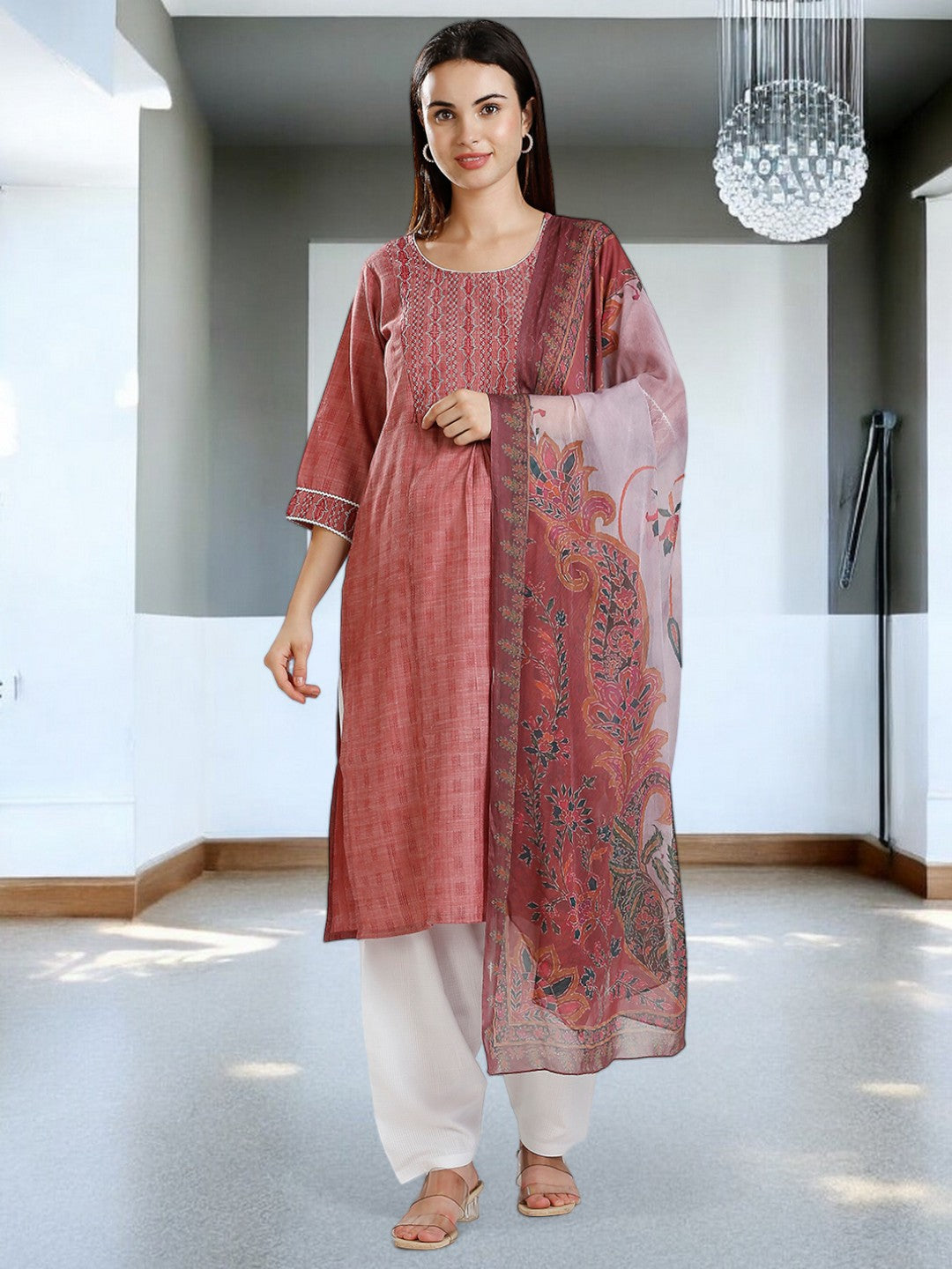 ETHNIC NURSING KURTA PANT SET FOR WOMEN