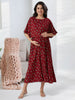 CLASSIC MATERNITY PONCHO GOWN WITH ATTACHED CAPE