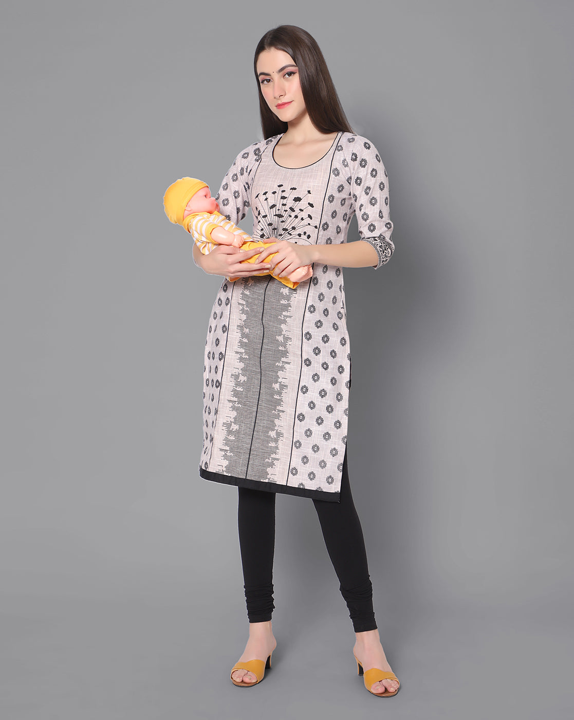 Women's Maternity Dress With Zip