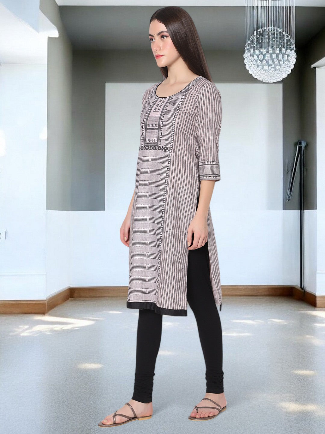 TRENDY MATERNITY STRAIGHT KURTA FOR MOTHER