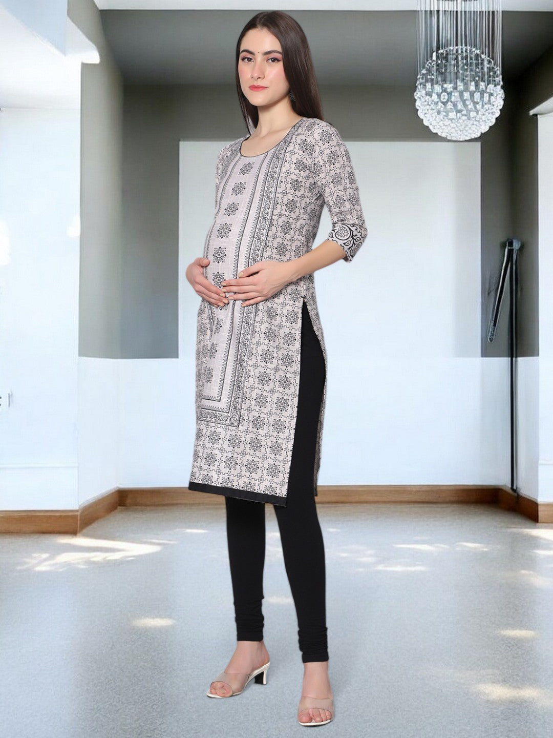 TRENDY NURSING STRAIGHT KURTA FOR MOTHER