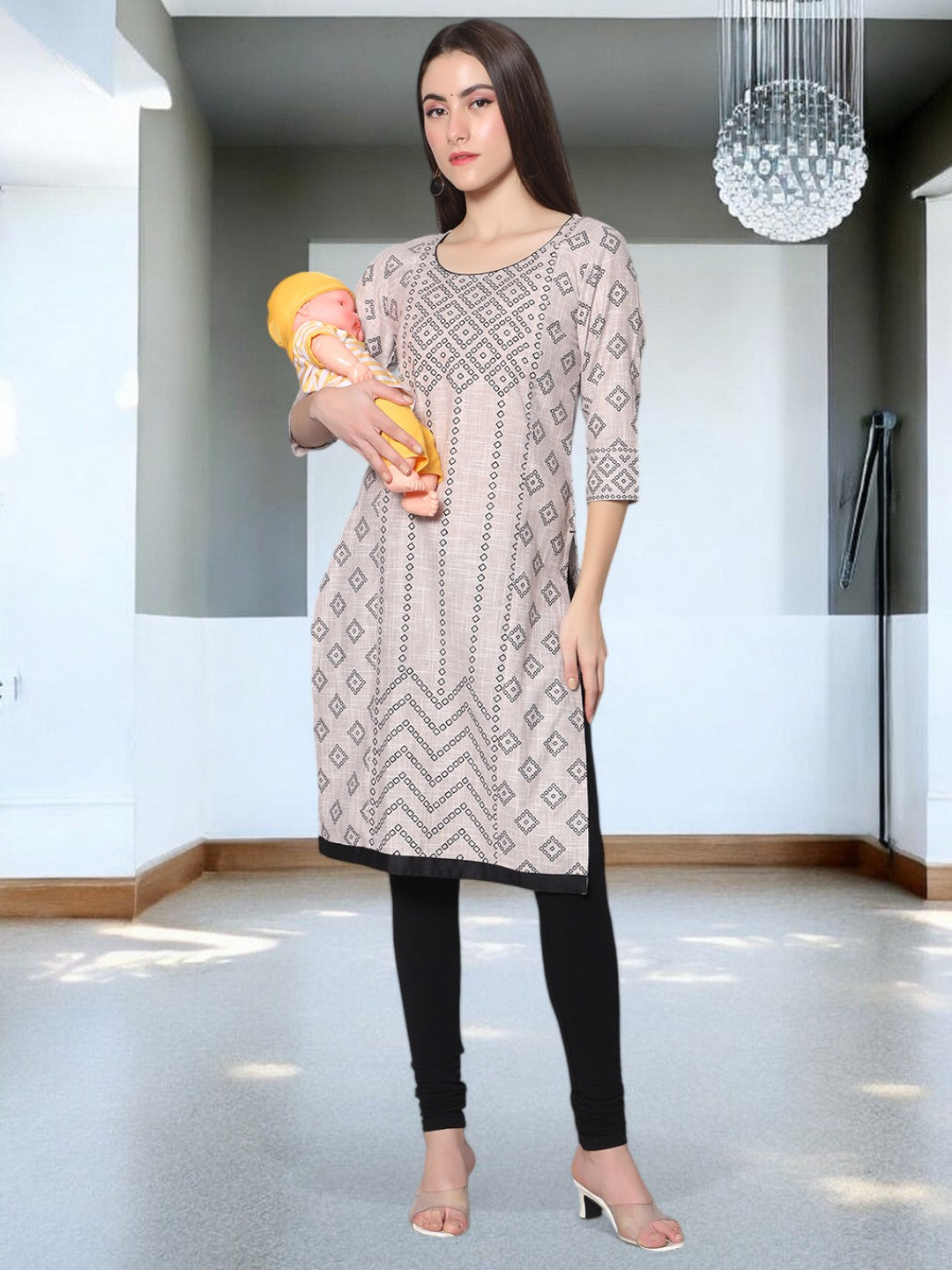 TRENDY PREGNANCY STRAIGHT KURTA FOR WOMEN