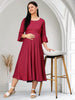 STYLISH MATERNITY FLARED KURTA FOR PREGNANCY