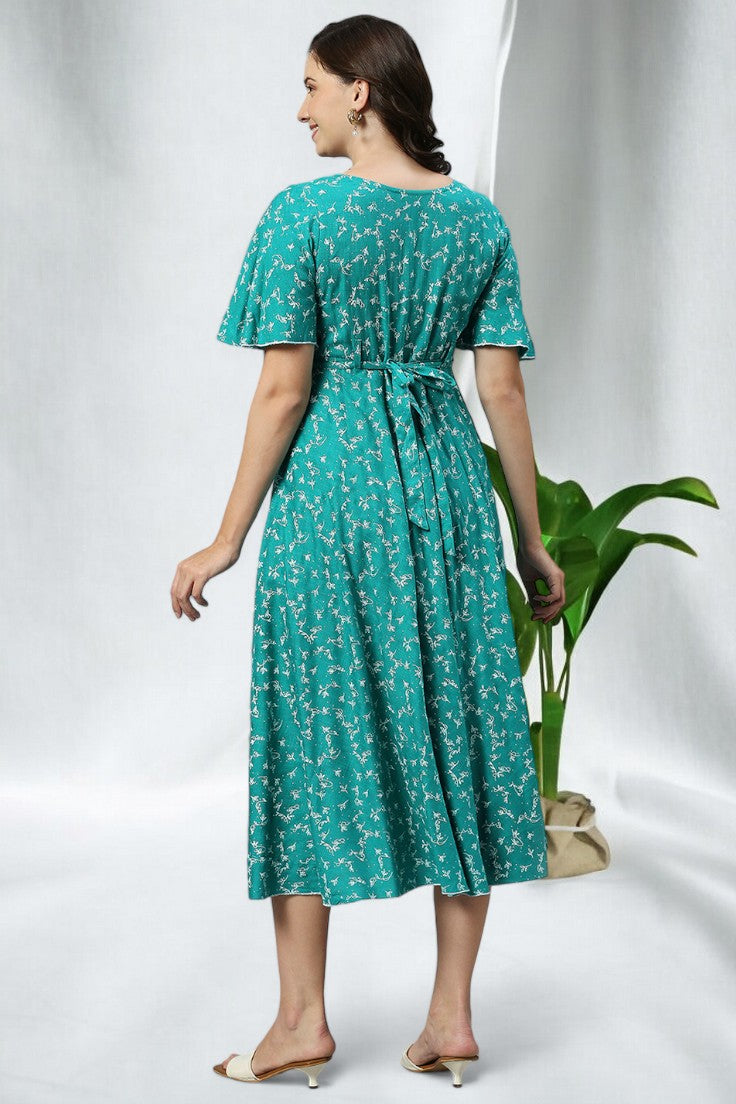 TRENDY FLARED MATERNITY KURTA FOR NURSING