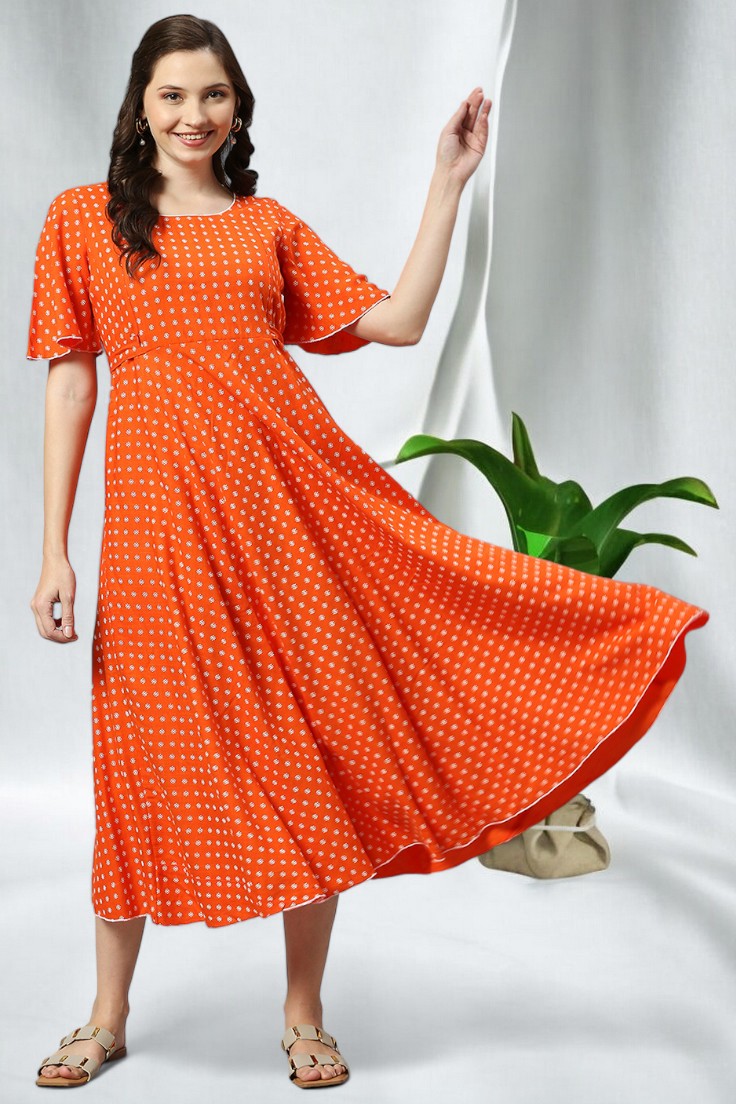 TRENDY FLARED FEEDING KURTA FOR NURSING