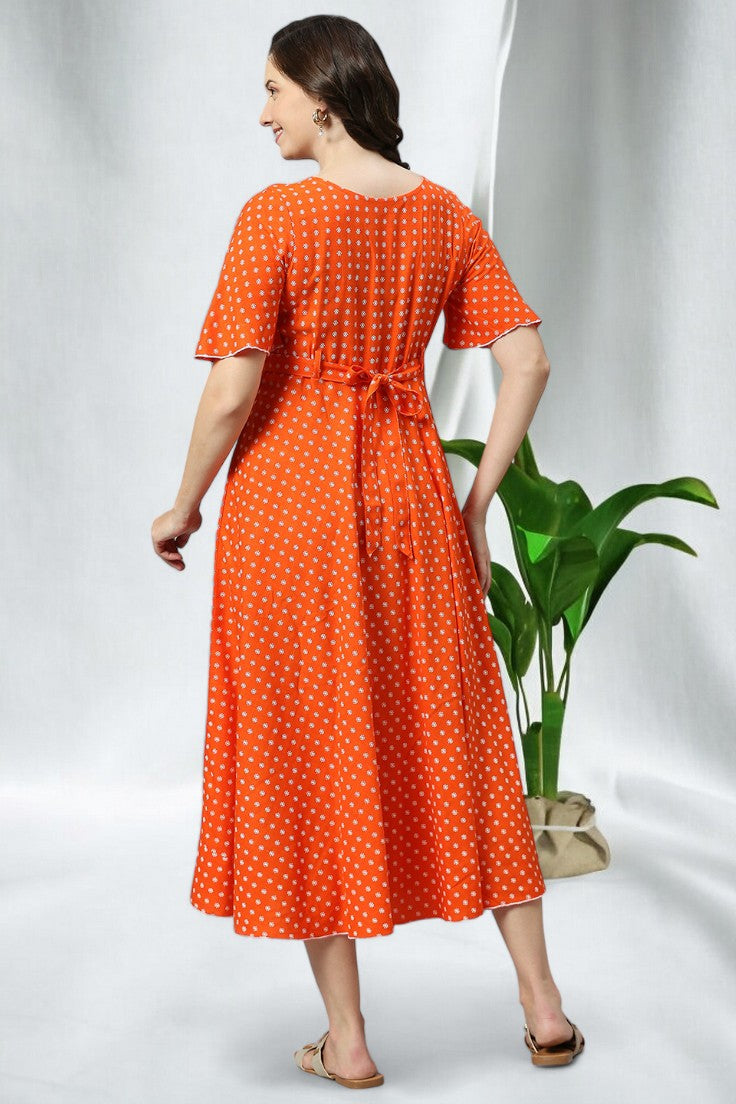 TRENDY FLARED FEEDING KURTA FOR NURSING