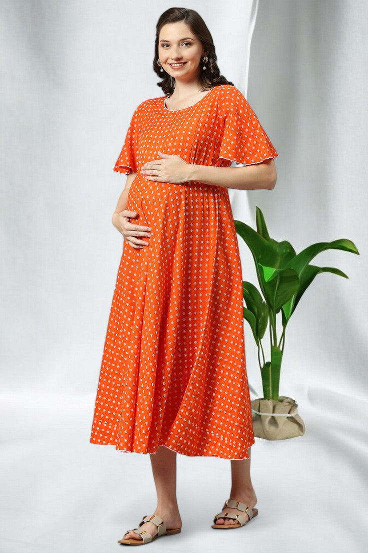 TRENDY FLARED FEEDING KURTA FOR NURSING