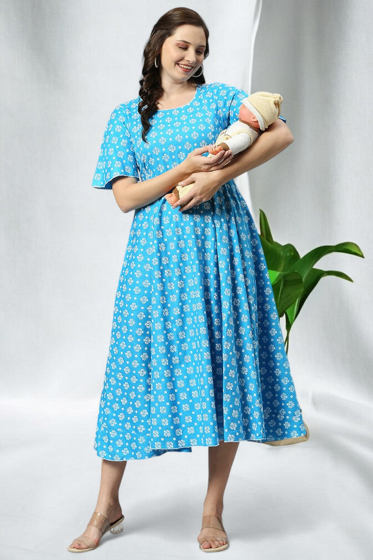 TRENDY FLARED MATERNITY KURTA FOR PREGNANCY