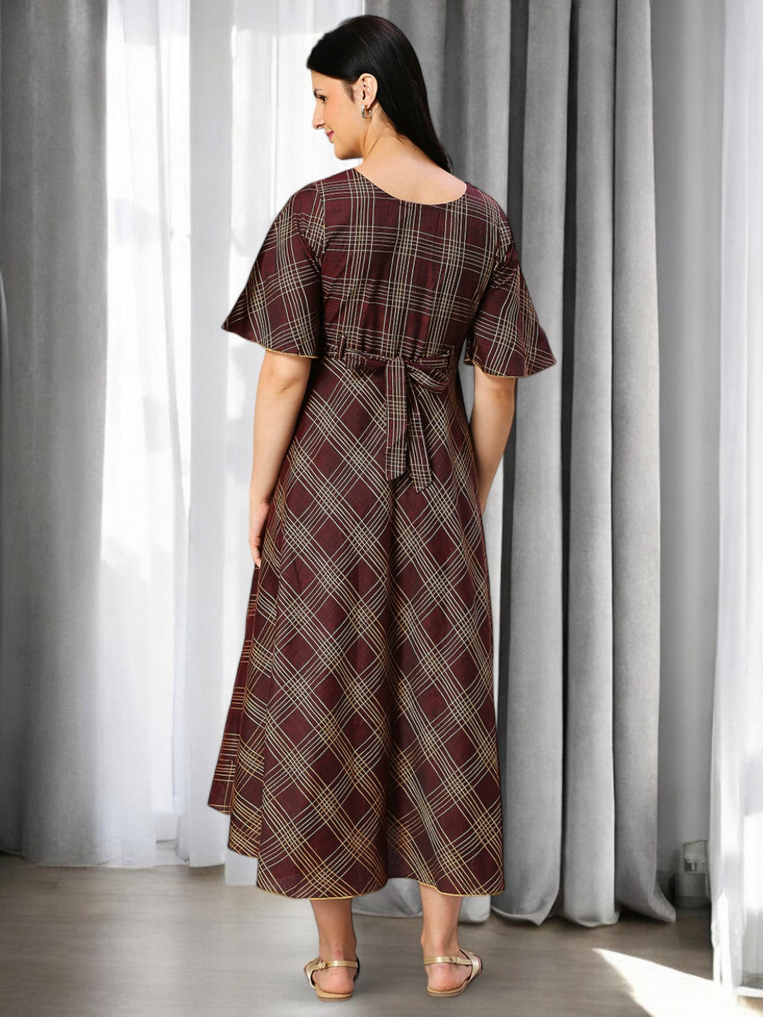 ON-TREND NURSING FLARED KURTA FOR MOTHERS