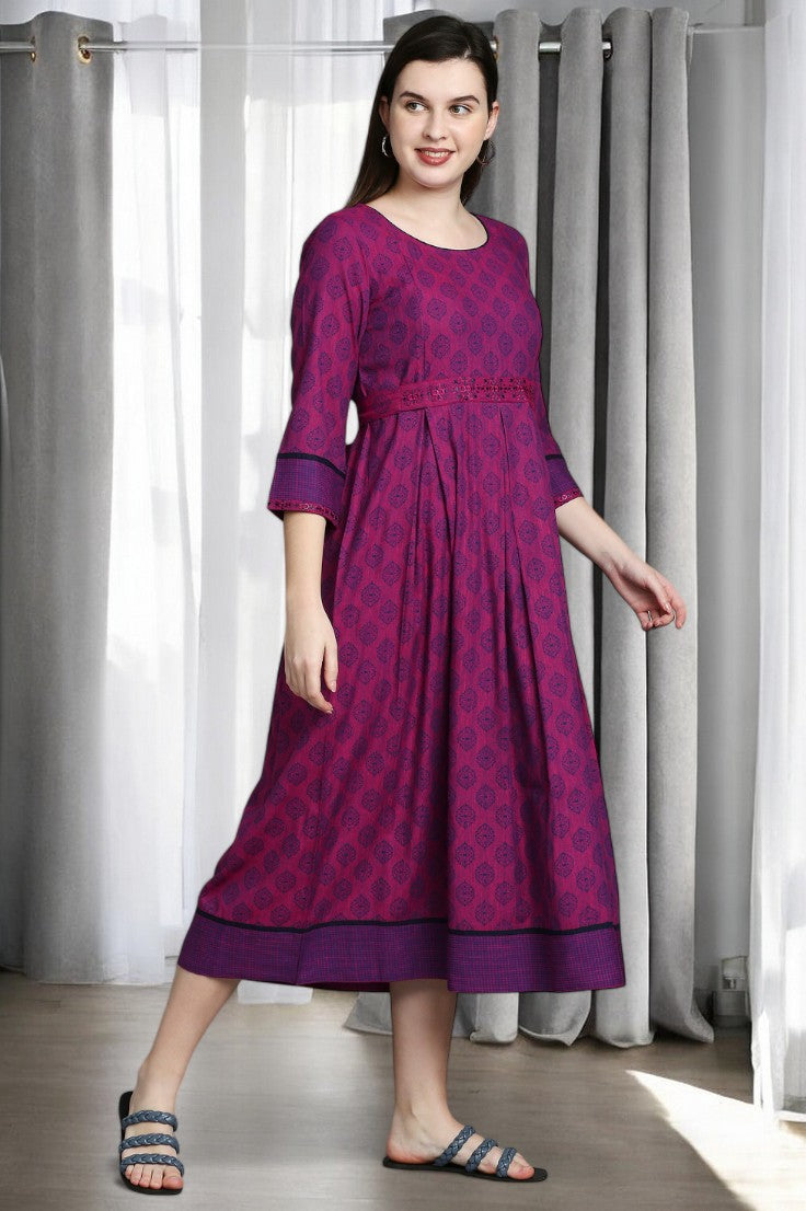 FASHION-FORWARD FLARED KURTA FOR MOMS