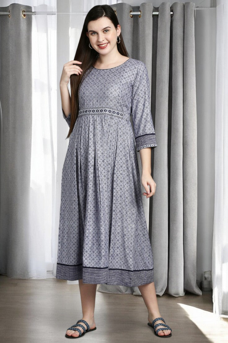 FASHION-FORWARD FLARED KURTA FOR PREGNANCY