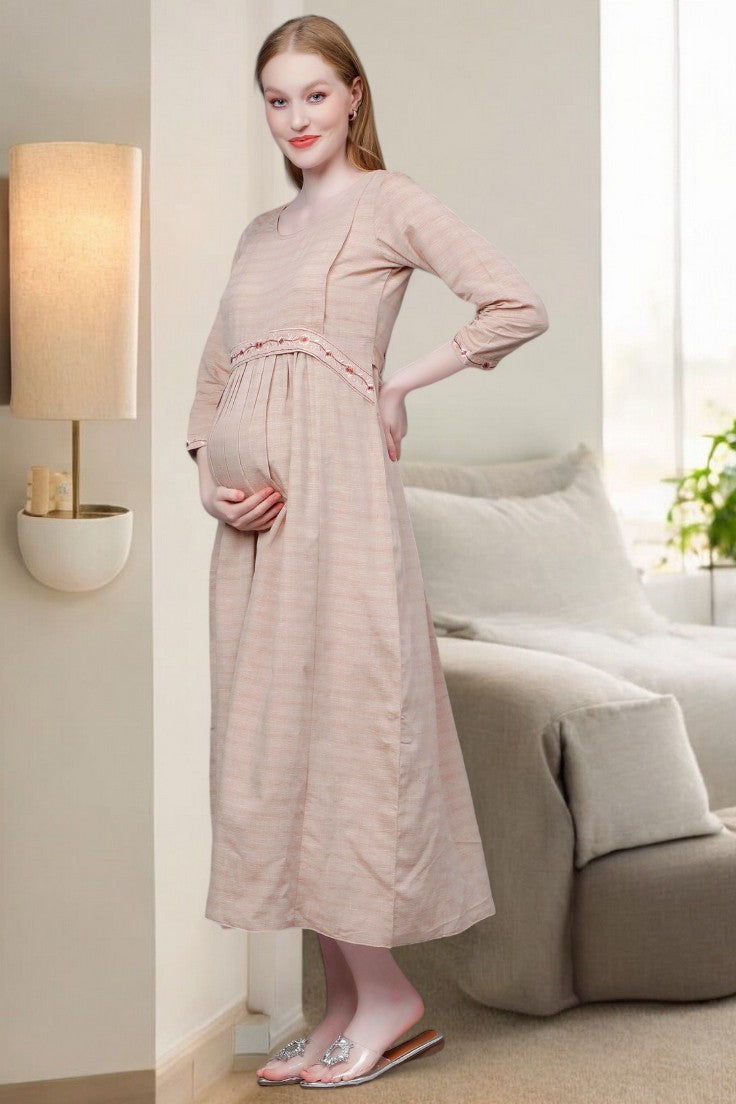 CLASSIC NURSING FLARED KURTA FOR WOMEN