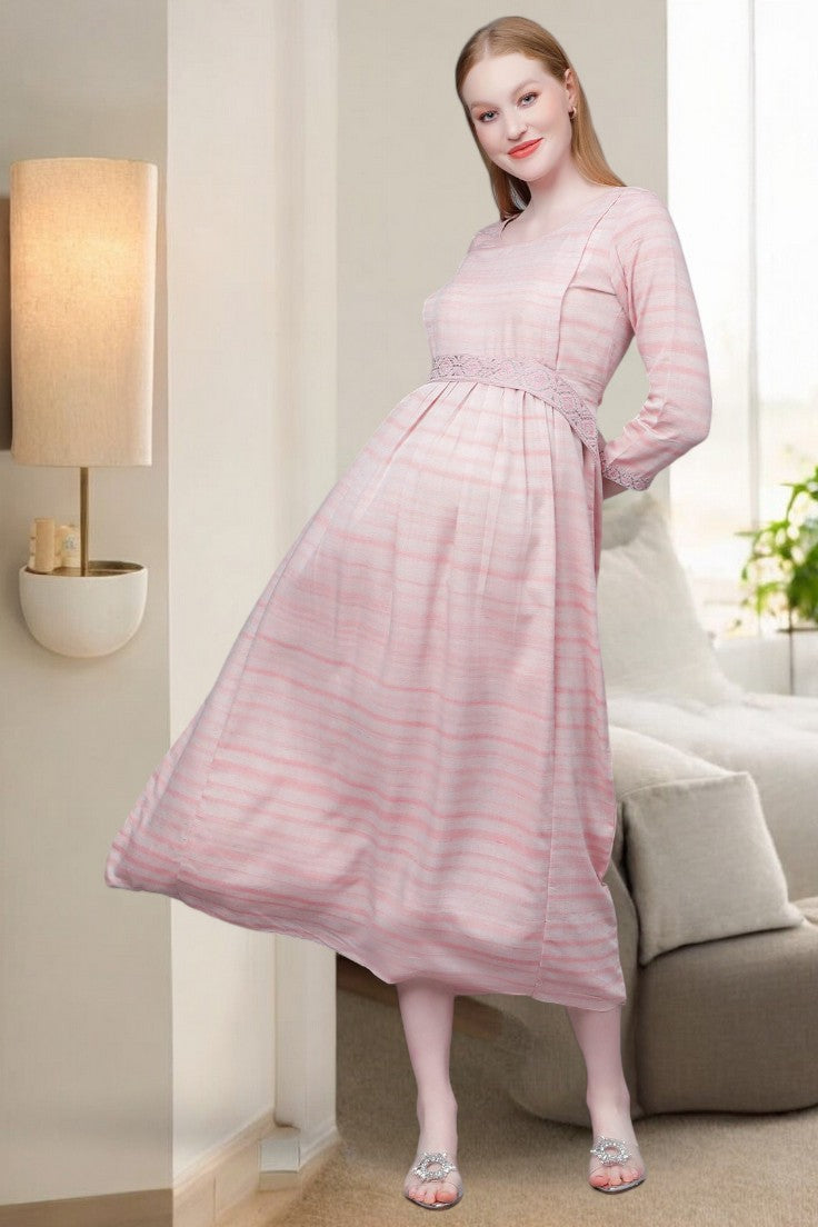 CLASSIC PREGNANCY FLARED KURTA FOR WOMEN
