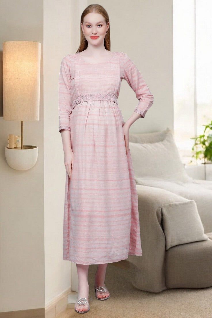 CLASSIC PREGNANCY FLARED KURTA FOR WOMEN