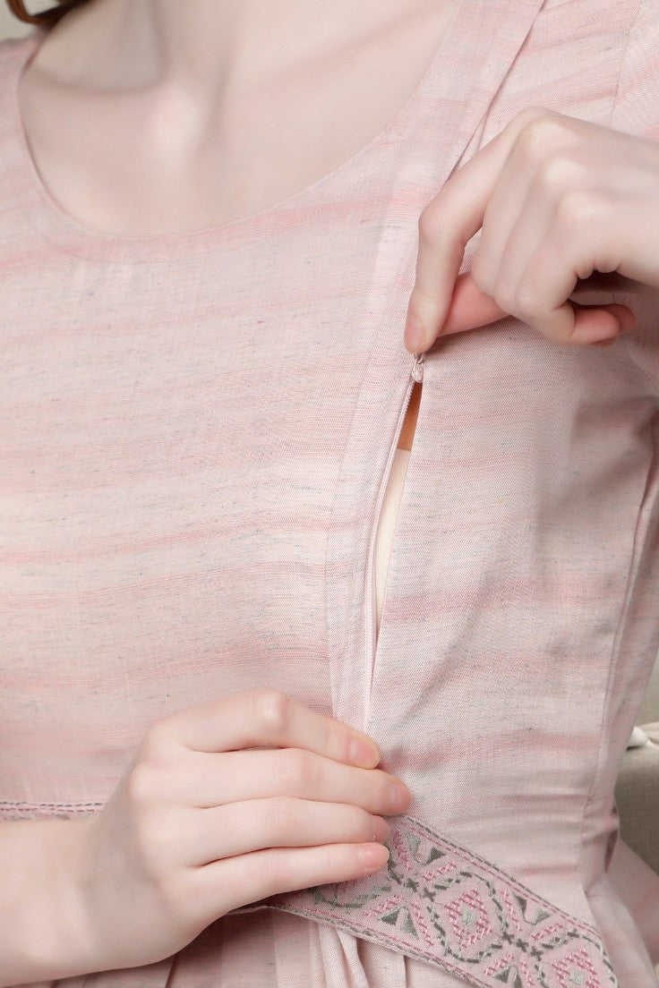 CLASSIC PREGNANCY FLARED KURTA FOR WOMEN