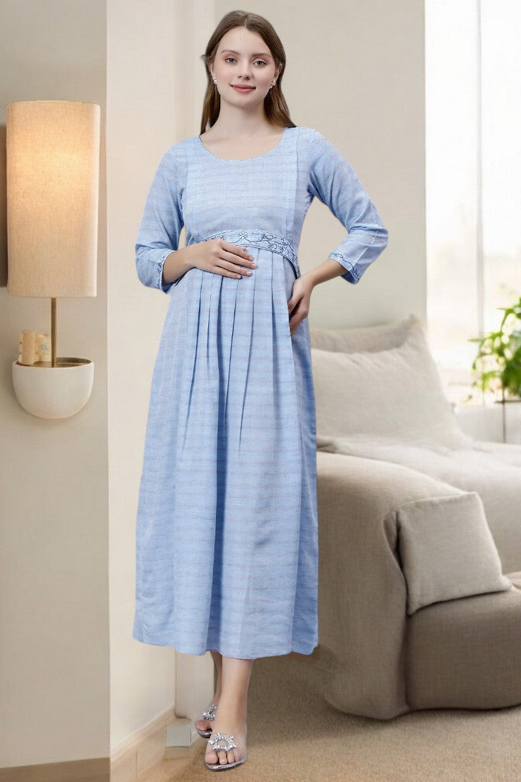 CLASSIC MATERNITY FLARED KURTA FOR MOTHERS