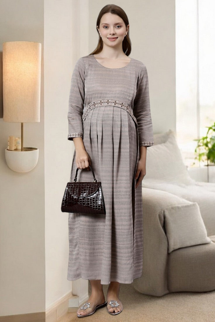 CLASSIC FLARED KURTA FOR PREGNANT WOMEN