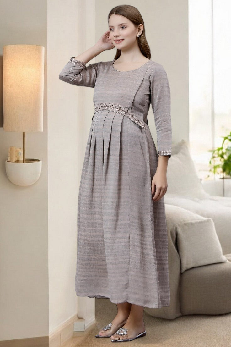 CLASSIC FLARED KURTA FOR PREGNANT WOMEN