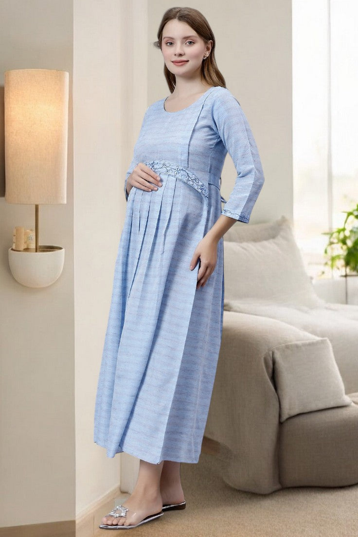 CLASSIC MATERNITY FLARED KURTA FOR MOTHERS