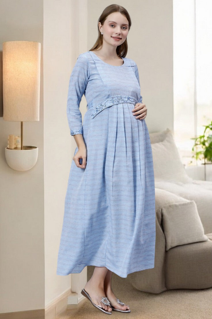 CLASSIC MATERNITY FLARED KURTA FOR MOTHERS